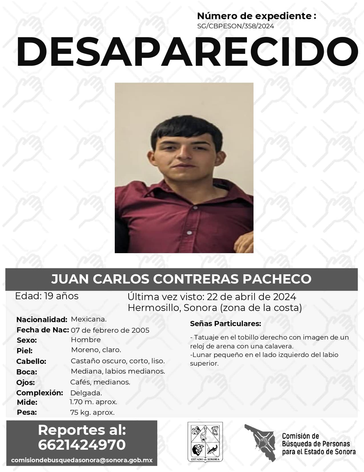 JUAN CARLOS CONTRERAS PACHECO - DESAPARECIDO