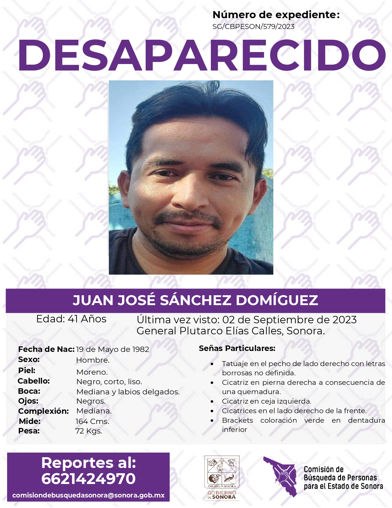 JUAN JOSE SANCHEZ DOMINGUEZ - DESAPARECIDO