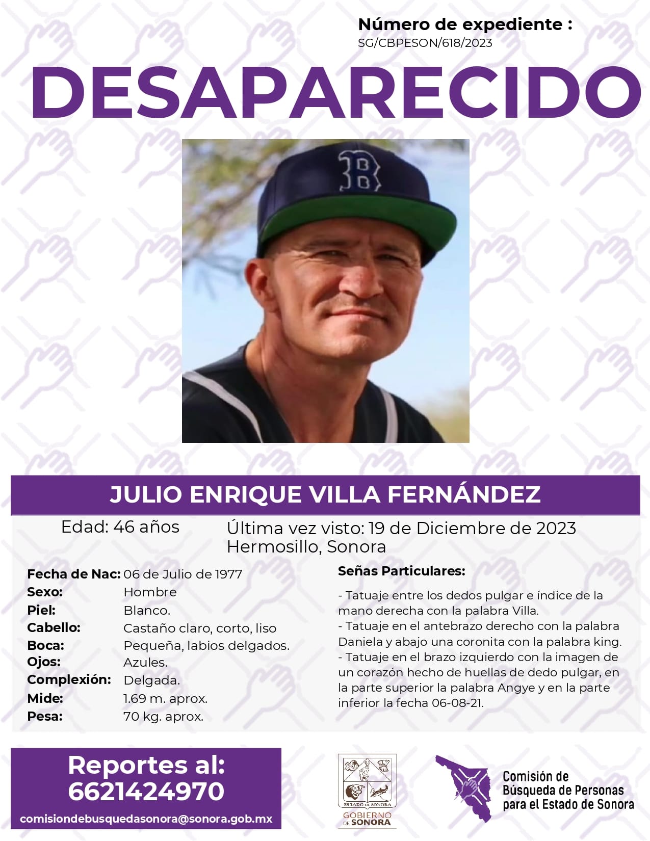 JULIO ENRIQUE VILLA FERNÁNDEZ - DESAPARECIDO