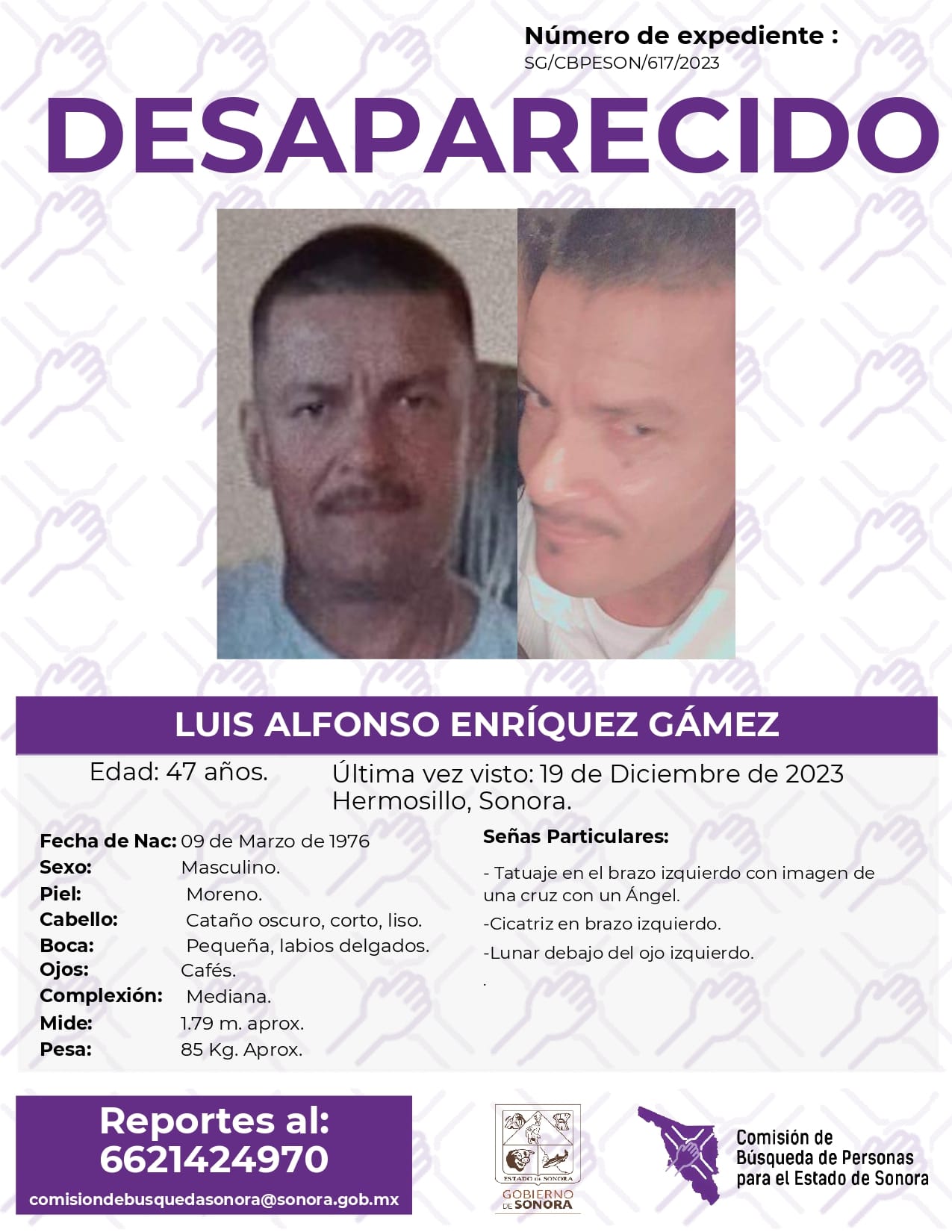 LUIS ALFONSO ENRÍQUEZ GÁMEZ - DESAPARECIDO