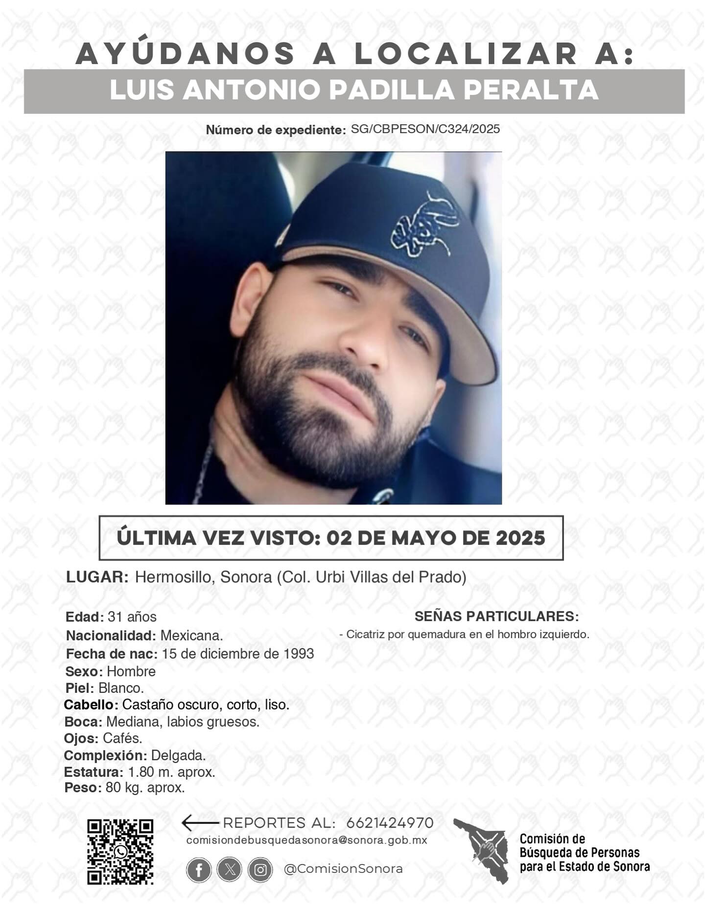 LUIS ANTONIO PADILLA PERALTA - DESAPARECIDO