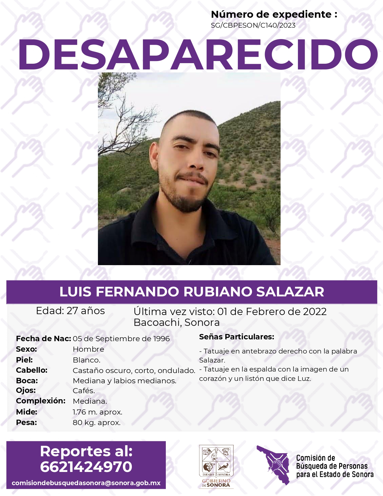 LUIS FERNANDO RUBIANO SALAZAR - DESAPARECIDO