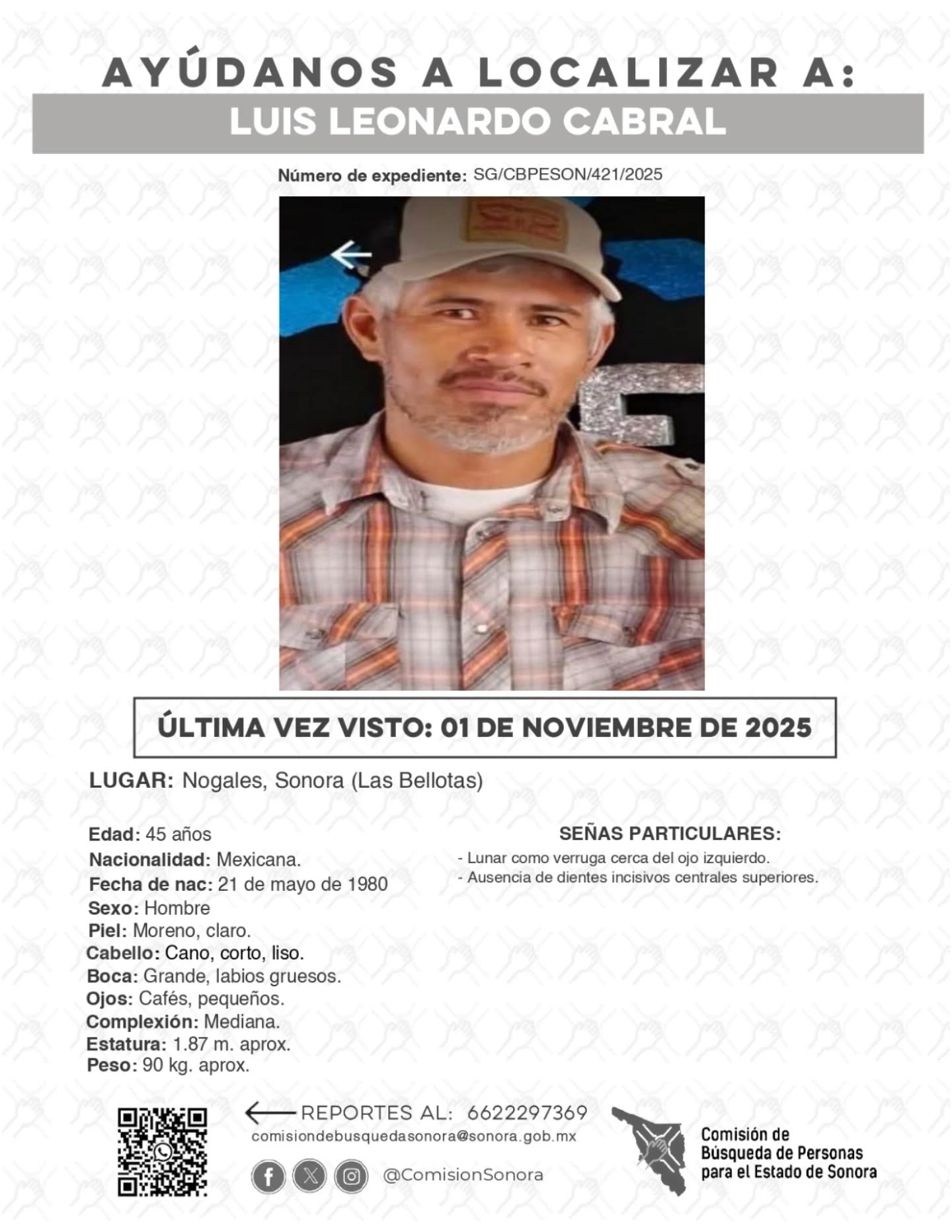 LUIS LEONARDO CABRAL - DESAPARECIDO