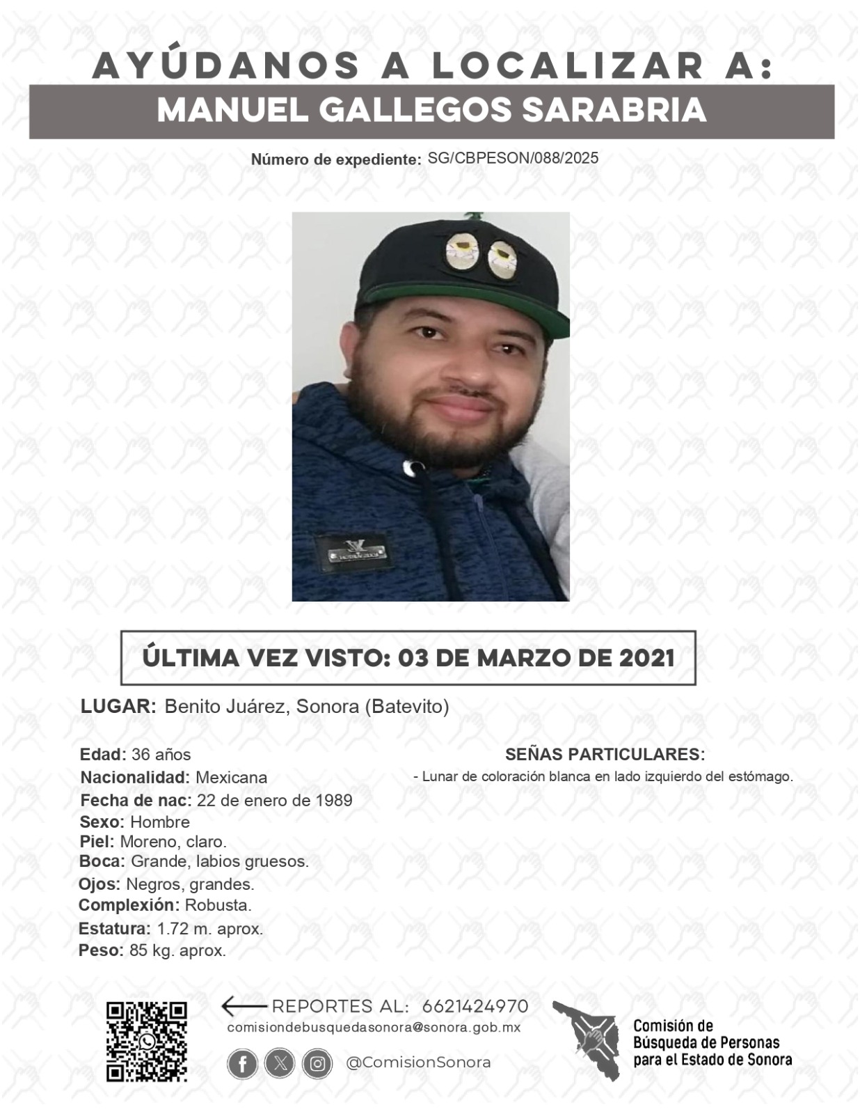 MANUEL GALLEGOS SARABRIA - DESAPARECIDO