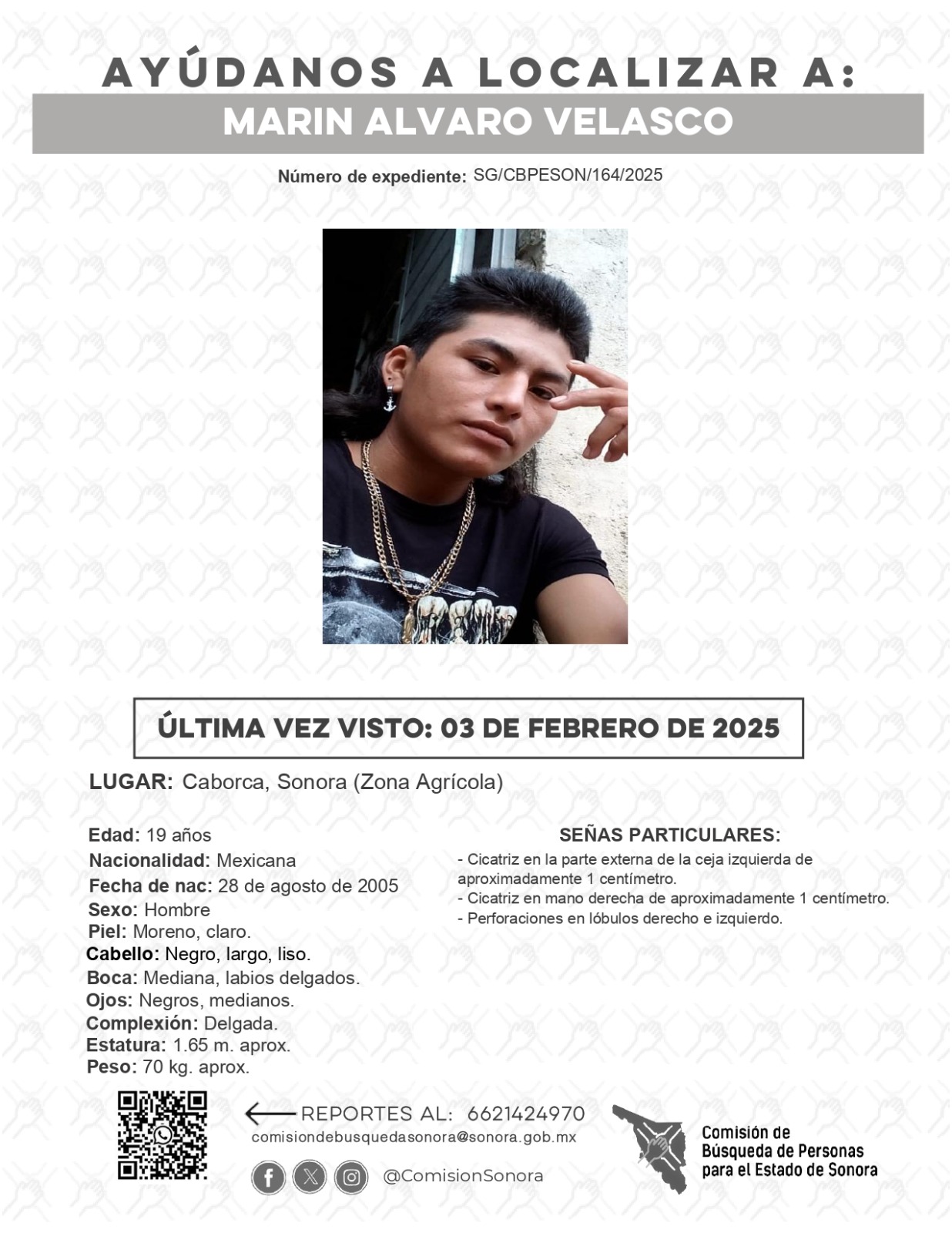 MARIN ALVARO VELASCO - DESAPARECIDO