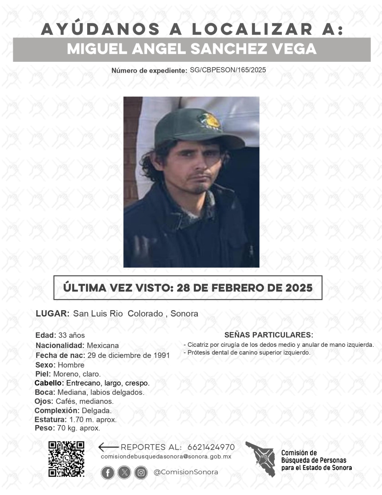 MIGUEL ANGEL SANCHEZ VEGA - DESAPARECIDO