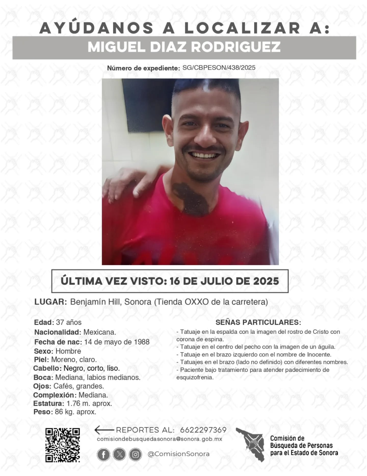 MIGUEL DIAZ RODRIGUEZ - DESAPARECIDO