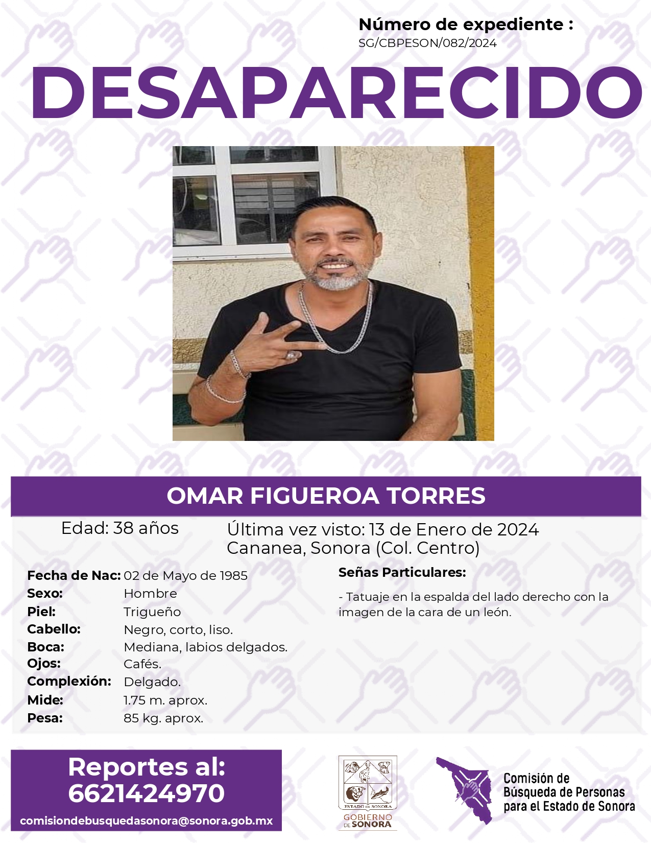 OMAR FIGUEROA TORRES - DESAPARECIDO