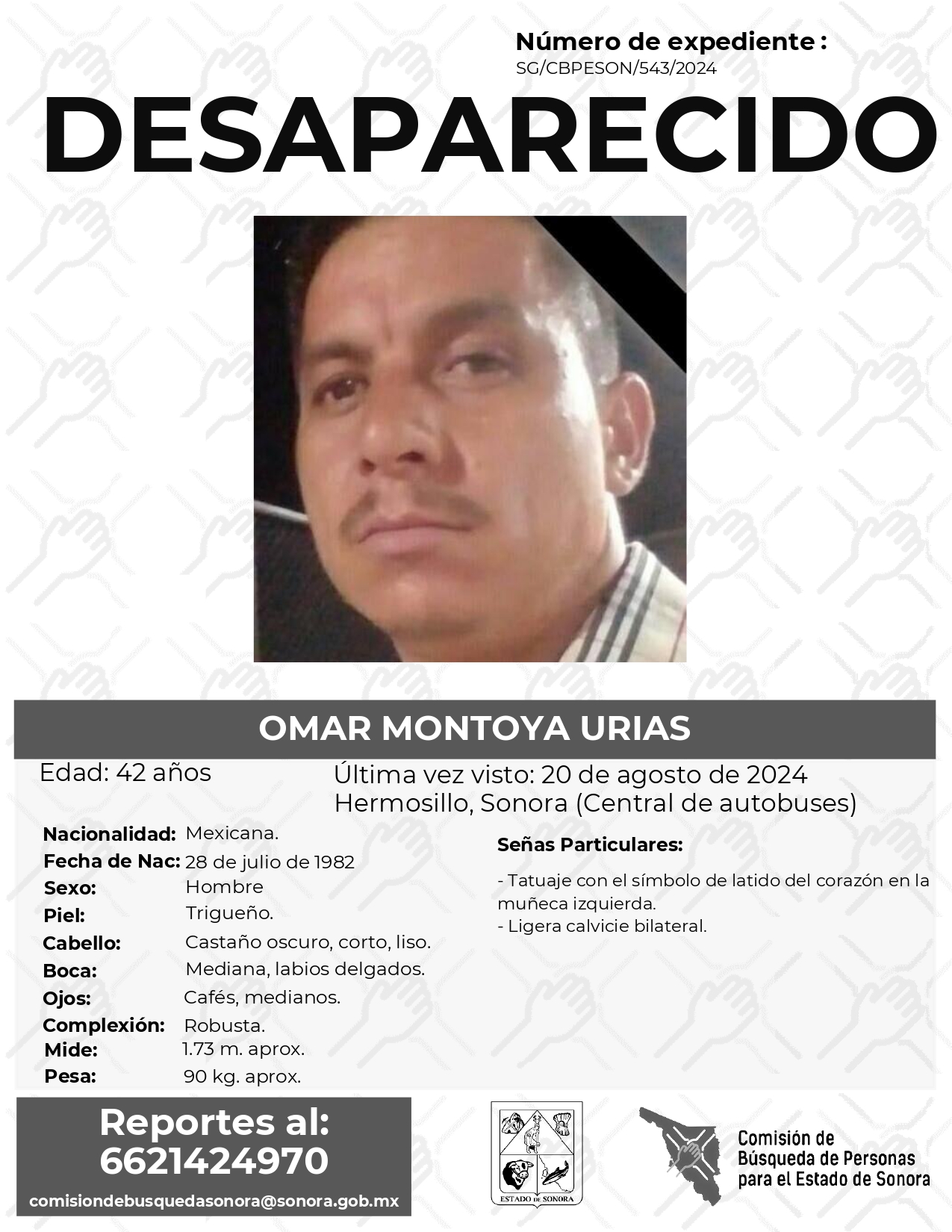 OMAR MONTOYA URIAS - DESAPARECIDO