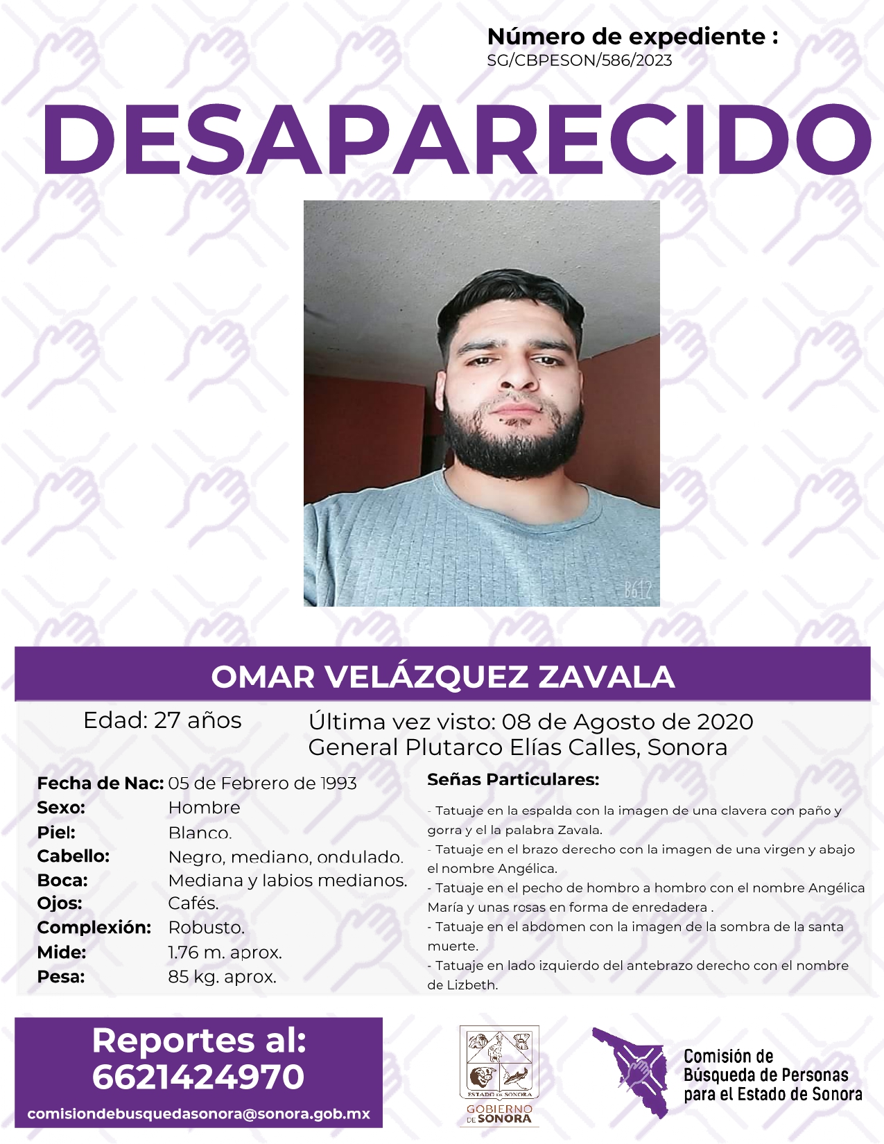 OMAR VELÁZQUEZ ZAVALA - DESAPARECIDO