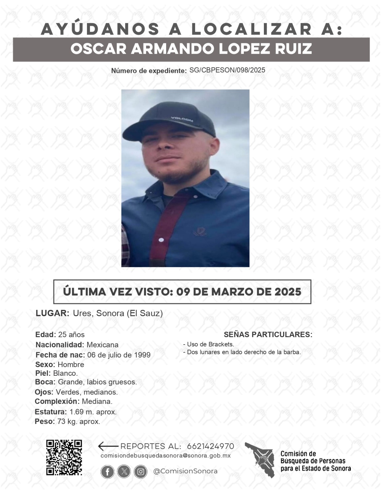 OSCAR ARMANDO LOPEZ RUIZ - DESAPARECIDO