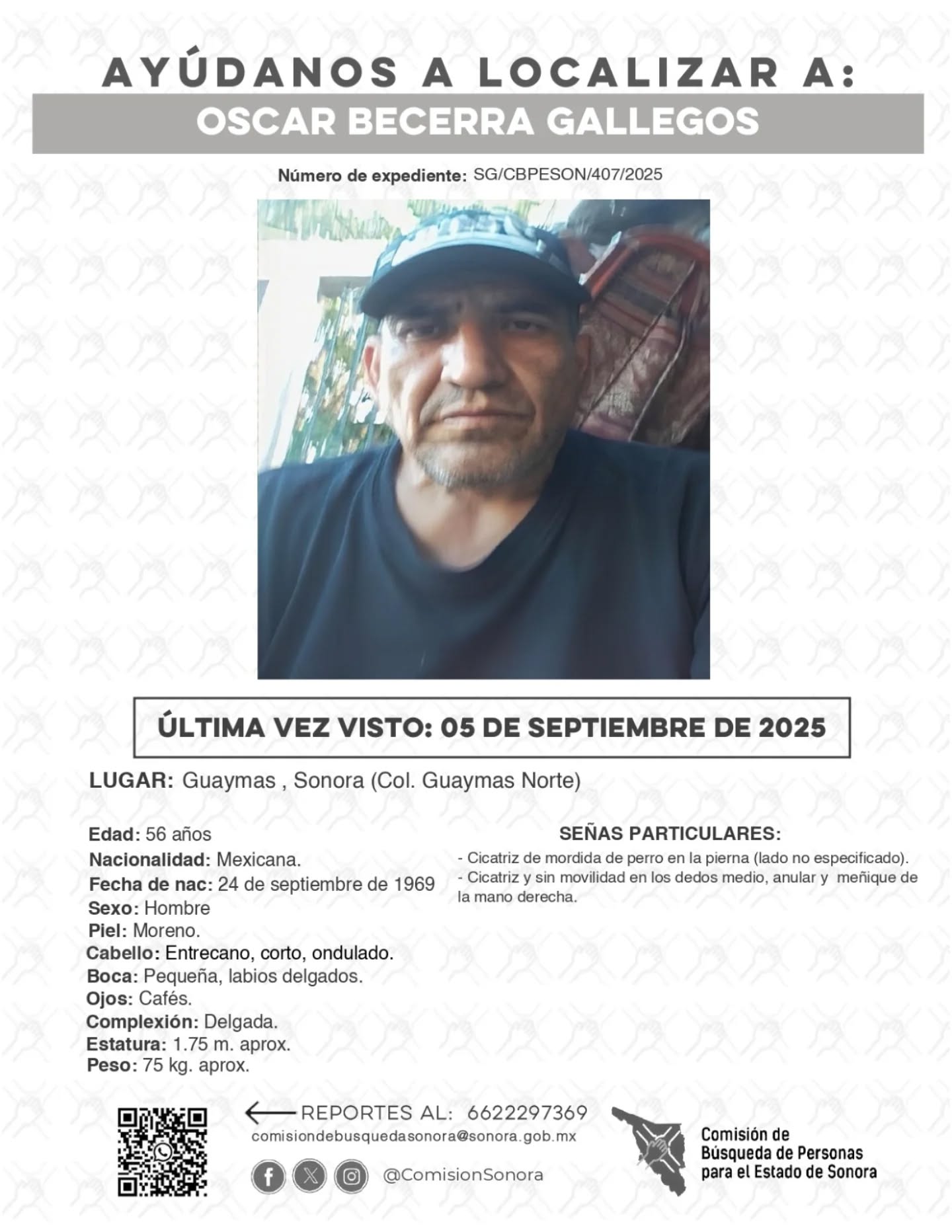 OSCAR BECERRA GALLEGOS - DESAPARECIDO