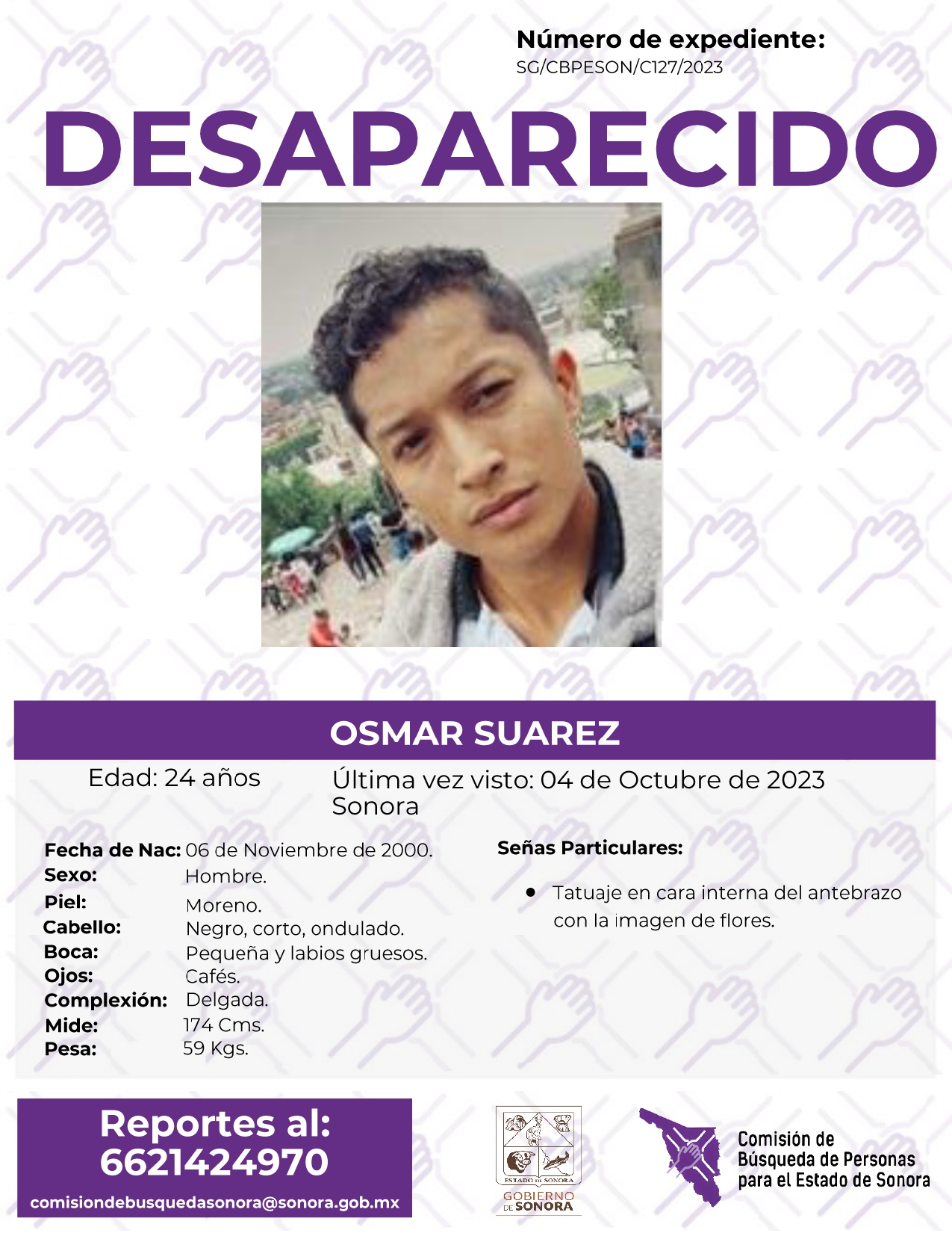 OSMAR SUAREZ - DESAPARECIDO