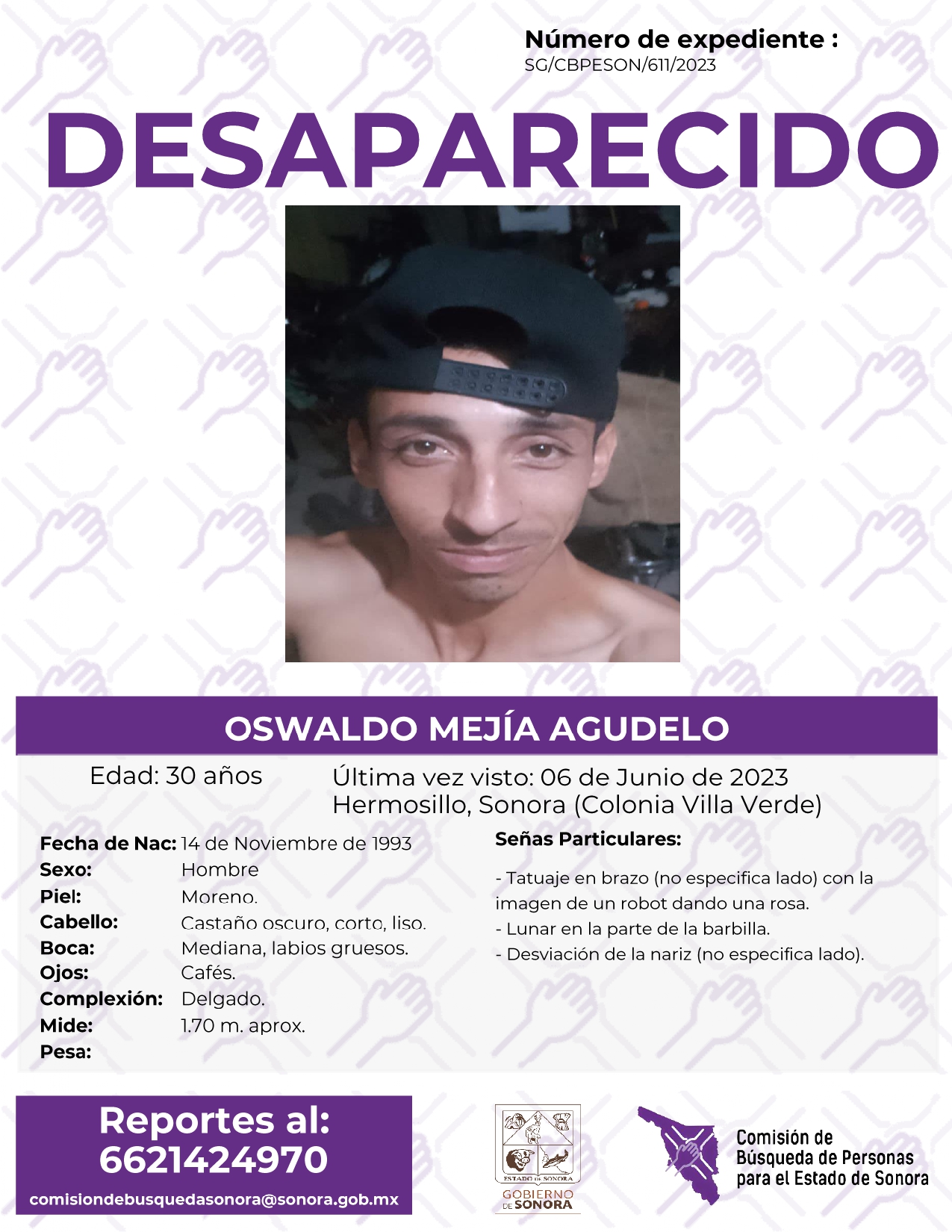 OSWALDO MEJÍA AGUDELO - DESAPARECIDO