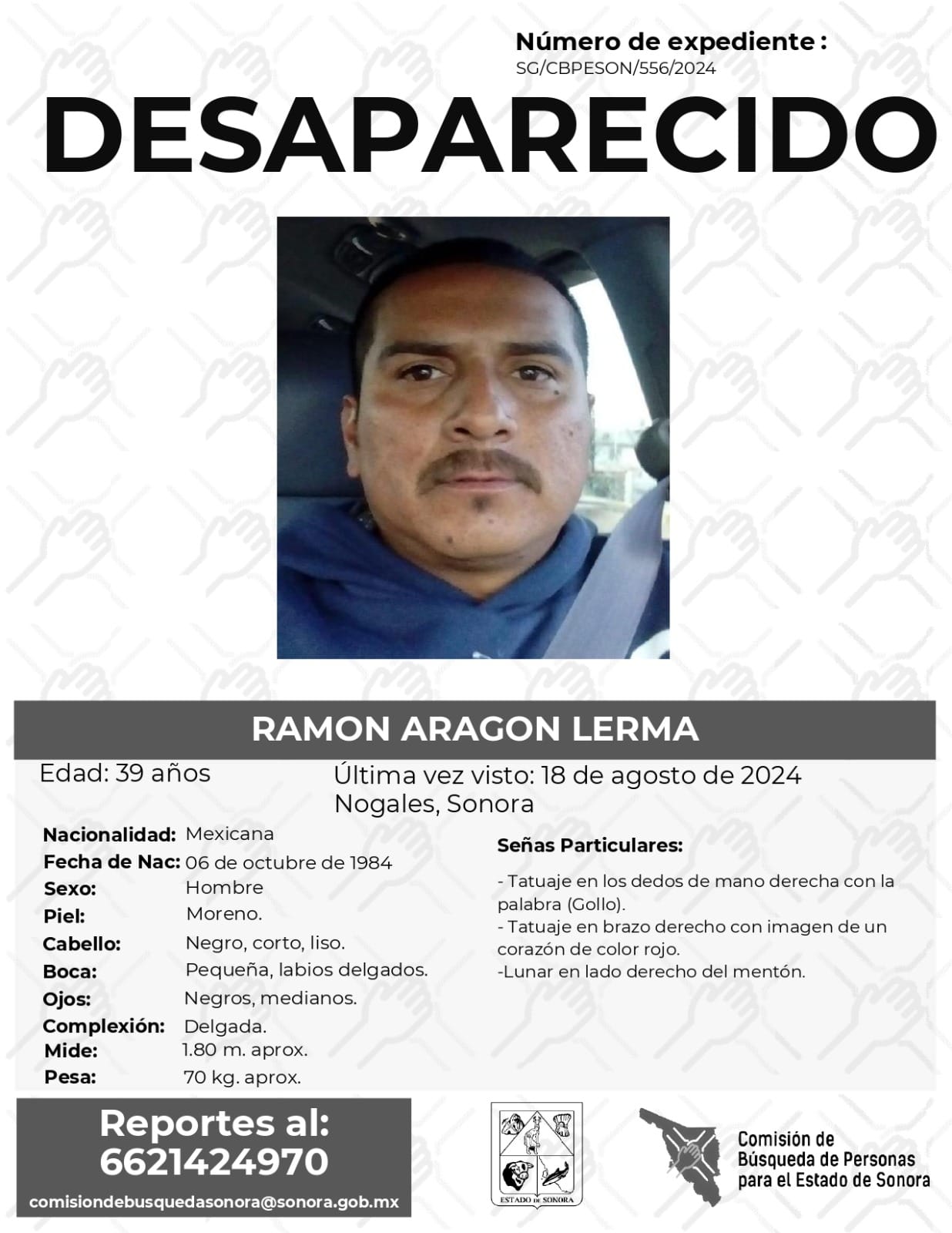 RAMON ARAGON LERMA - DESAPARECIDO