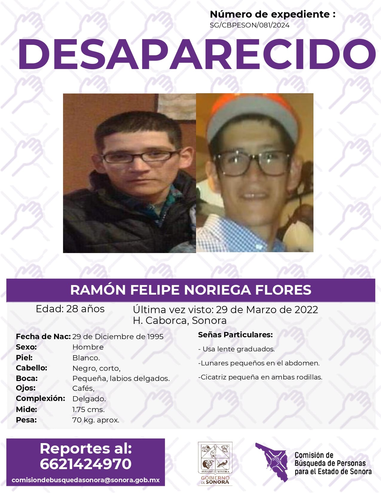 RAMÓN FELIPE NORIEGA FLORES - DESAPARECIDO