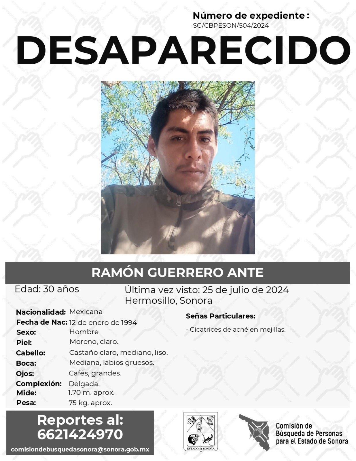 RAMÓN GUERRERO ANTE - DESAPARECIDO