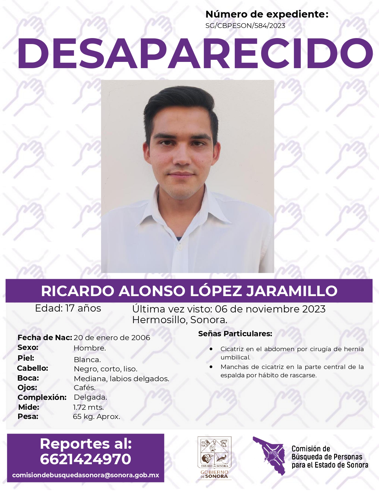 RICARDO ALONSO LÓPEZ JARAMILLO - DESAPARECIDO