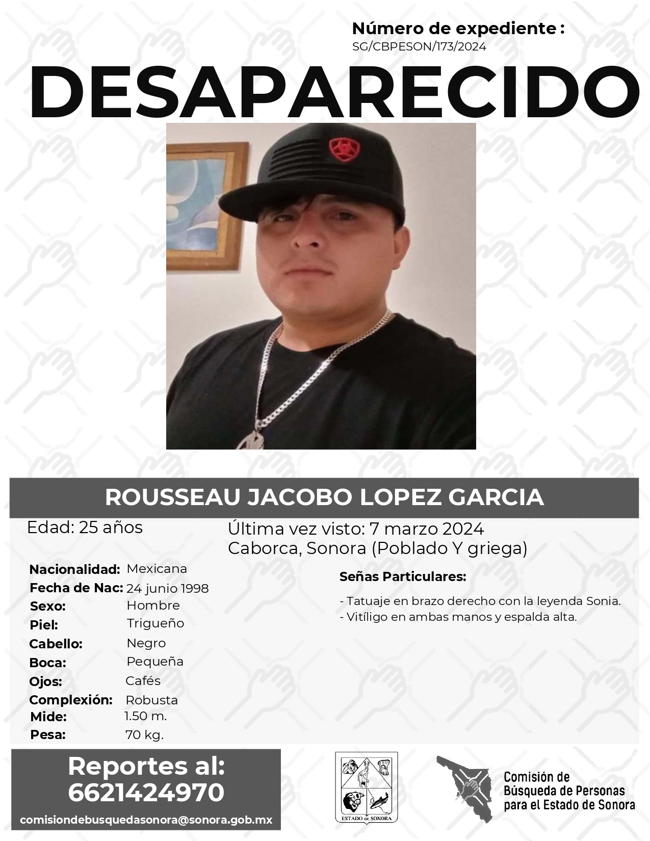 ROUSSEAU JACOBO LOPEZ GARCIA - DESAPARECIDO