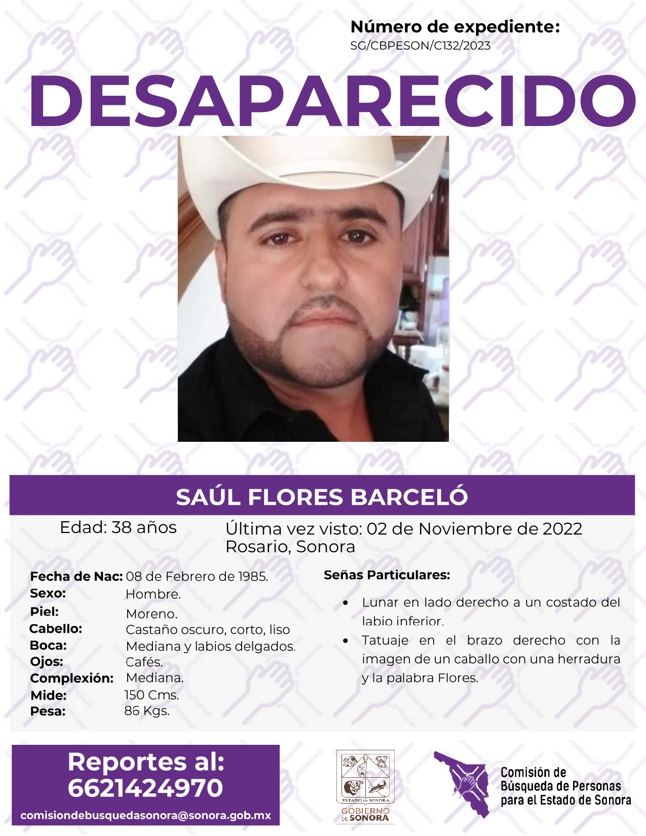 SAÚL FLORES BARCELÓ - DESAPARECIDO