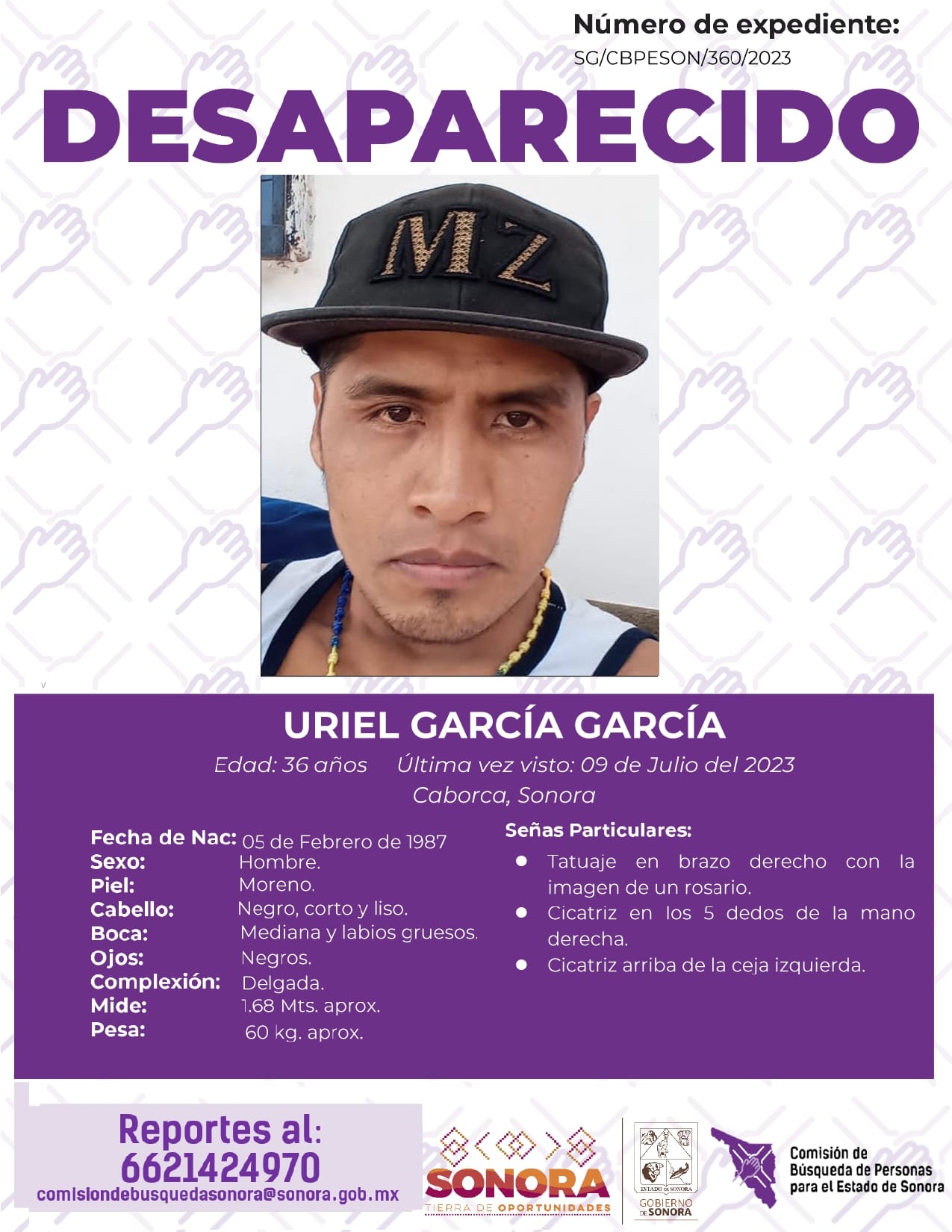 URIEL GARCIA GARCIA - DESAPARECIDO