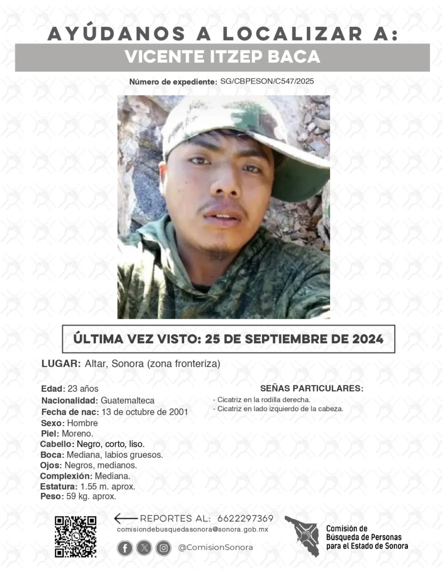 VICENTE ITZEP BACA - DESAPARECIDO