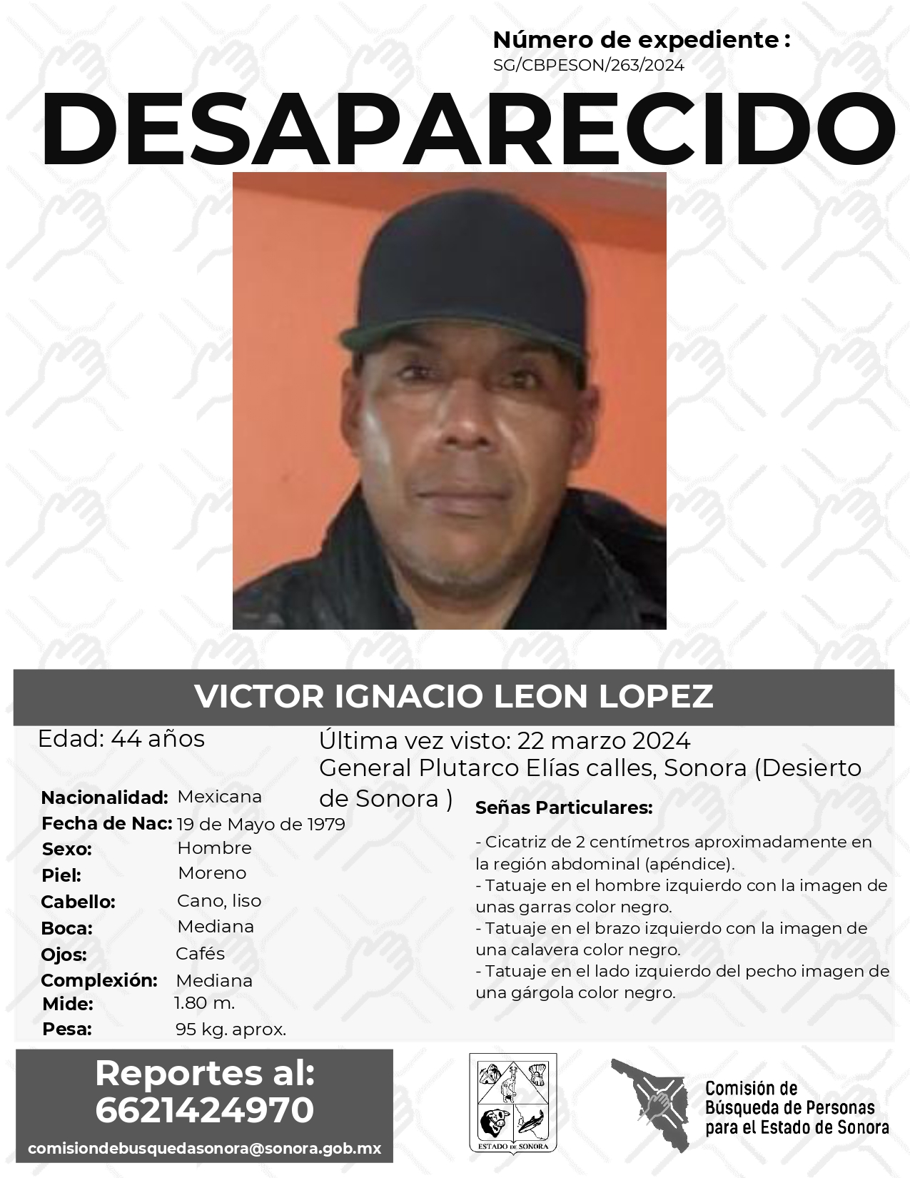VICTOR IGNACIO LEON LOPEZ - DESAPARECIDO
