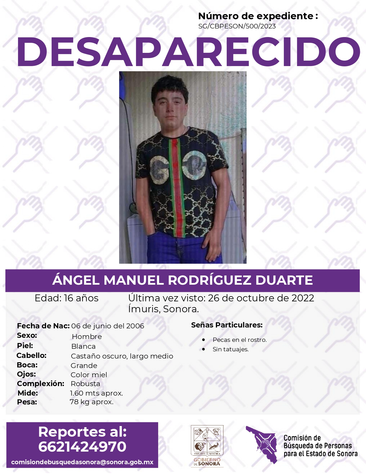 ÁNGEL MANUEL RODRÍGUEZ DUARTE - DESAPARECIDO