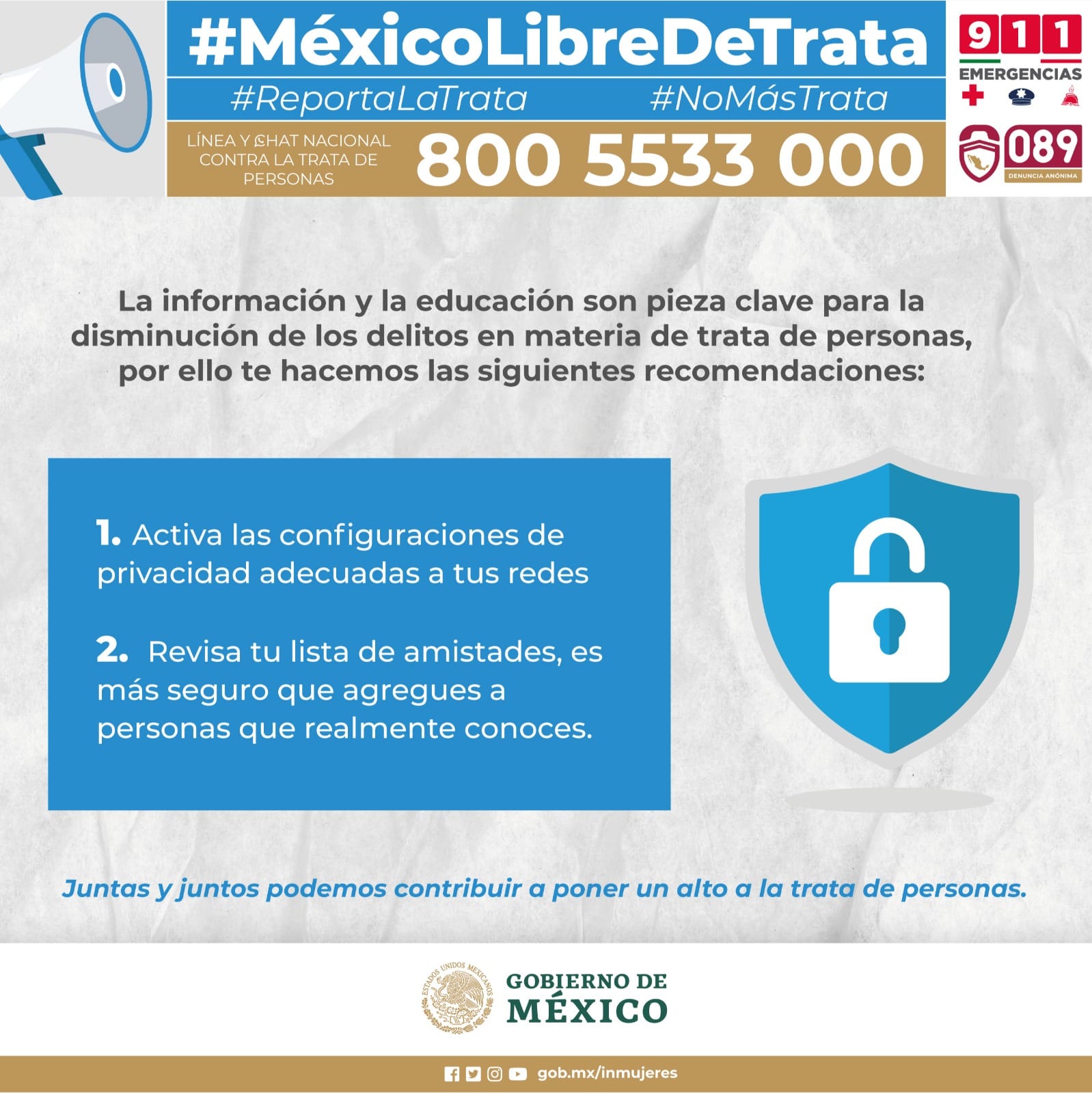 Infografia para reportar la trata 1